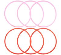 VICASKY 6pcs Aquarium Floating Plant Feeding Rings Fish Tank Isolation Circles for Convenient Fish Feeding and Floating Plant Separation in Mixed Colors