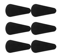 VICASKY 6Pcs Black PU Leather Scissors Covers Portable Safety Sheath Scissor Protection Case for Sewing, Embroidery, Hairdressing and Craft Use