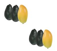 VICASKY 6pcs Boys and Girls Musical Maracas Shaker Avocado Mango Percussion Instruments for Early Education Lightweight Handheld Toys for Developing Coordination and Music Interest