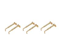 VICASKY 6pcs Brass Chin Rest Screws Violin Clamp Fitting Chinrest Screw Musical Instrument Accessory Violin Fiddle Parts