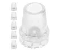 VICASKY 6pcs Cane Foot Pad Rubber Tips Replacement Non Slip Crutch Tips for Outdoor Elderly Walking Poles