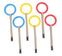 VICASKY 6pcs Colorful Anti-Lost Walking Rope for Toddlers Blue Red Yellow Loops Safety Leash for Preschool Boys and Girls for Group Activities and Outings