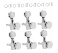 VICASKY 6pcs Creative Folk Tuner Lock String Functions Pegs for Guitar Use Pegs Sturdy String Locking Function Guitar Tuners Silver for Stringed Instruments