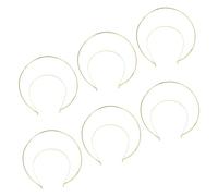 VICASKY 6Pcs DIY Double Metal Tiara Headbands Gold Headdress for Women Party Beauty Pageants Banquets Lightweight Hair Accessories