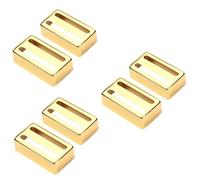 VICASKY 6pcs Electric Guitar Pickup Covers Metal Humbucker Pickup Cover Ring for Tremolo Cavity Easy Install