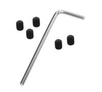 VICASKY 6pcs Electric Guitar String Lock Screws Metal Neck Plate Fasteners Locking Nut for Secure String Retainer Headless Guitar Tuning Peg Mounting