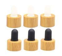 VICASKY 6pcs Essential Oil Dropper Caps Replacement Bottle Lids for Aromatherapy Makeup and DIY Crafts Durable Design with Tight Seal to Prevent Leakage