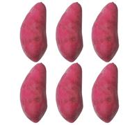 VICASKY 6pcs Fake Sweet Potato Vegetable Props Artificial Sweet Potato Models for Home Decor Photography and Educational Use Lightweight Design for Teaching