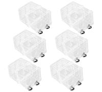 VICASKY 6pcs Fish Breeding Box with Suction Cups Juvenile Fish Hatching Incubator for Aquarium for Fry and Guppy Breeding Hatchery Aquarium Tank for Pet Fry Care