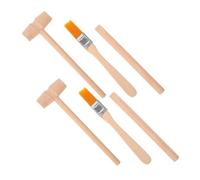 VICASKY 6pcs Gemstone Digging Kit Archaeology Tools for Includes Wood Hammer Brush Educational Stem for Dinosaur Excavation Fun