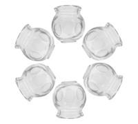 VICASKY 6pcs Glass Cupping Set for Body and Facial Massage Safe and Easy-Clean Glass Material Firm Design for Joints Self-use Home Therapy Device