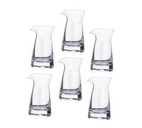 VICASKY 6Pcs Glass Measuring Jugs with Scale Line Liquid Measuring Shot Glass Cups for Bar Household Restaurant Use