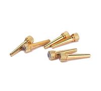 VICASKY 6pcs Guitar Bridge Pins Abalone Dot Ebony Replacement Parts for Acoustic Guitar Bridge Pegs Tone Pin Brass Circle Skirt