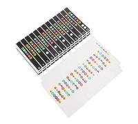 VICASKY 6pcs Guitar Fretboard Stickers for Scale Practice for Beginner Fingerboard Learning and Chord Memorization Random Color