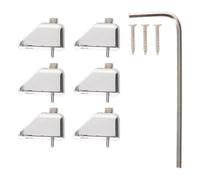 VICASKY 6pcs Guitar Headless String Lock Metal Retainer Secure Strings for Electric Guitar Parts DIY Repair Upgrade