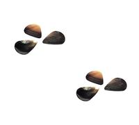 VICASKY 6pcs Guitar Picks Shell Tones Non-slip Plectrums Grip for Electric Ukulele
