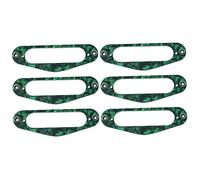 VICASKY 6pcs Guitar Pickup Frame Green Single Coil Humbucker Pickup Mounting Ring Ring Tl Style Electric Guitars
