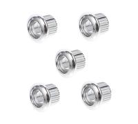 VICASKY 6pcs Guitar Tuning Peg Ferrules Gc901 Steel Silver Vintage Machine Heads Enhance Sound Improve Playability for Personal Use Electric Guitar
