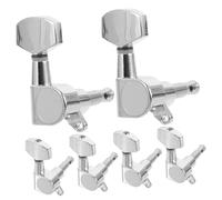 VICASKY 6pcs Guitar Tuning Pegs with Large Square Handle Sealed Knobs for Accurate Tuning Fast Tension Durable Construction Compatible with Acoustic and Electric Folk Guitars