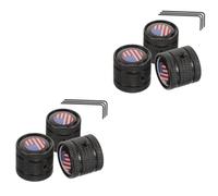 VICASKY 6pcs Guitar Volume Knobs Electric Guitar Volume and Tone Control Knobs Flag Pattern for Music Performance Stage Use