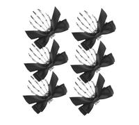 VICASKY 6pcs Halloween Skeleton Hair Clips with Bowknot Gothic Skull Claw Barrettes for Women and Devil Claw Hair Accessories for Cosplay and Themed Parties