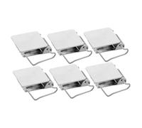 VICASKY 6pcs Heavy Duty Rug Hanging Clips for Wall Display Silver Curtain Holders for Carpets Quilts Tapestries Easy to Install and Strong Fixing for Home Decor