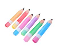 VICASKY 6PCS Inflatable Giant Pencil Balloons Bright PVC Back to School Graduation Party Decorations Classroom Props Easy Inflate Deflate for Favors