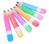 VICASKY 6PCS Inflatable Pencil Balloons PVC Material Bright Back to School Party Decoration Classroom Props for Birthday Graduation Celebrations