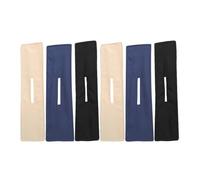 VICASKY 6Pcs Lazy Hair Bun Maker Set with Elastic Bands Black Beige Navy Hair Styling Tools for Women’S French Twist Donut Bun