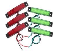 VICASKY 6pcs LED Navigation Lights Durable Red Green Signal Lamps for Trucks Trailers Boats and Rvs Vehicle Indicator Equipment