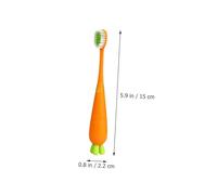 VICASKY 6pcs Manual Toothbrush Carrot Shape Soft Bristles Ergonomic Design for Gentle Gum Massage Comfortable Grip for Oral Care