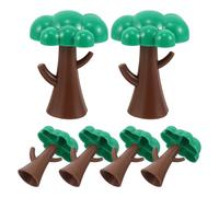VICASKY 6Pcs Model Railroad Scenery Trees Set Miniature Plastic Forest Trees for Train Layout Accessories