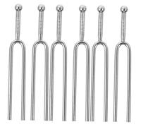 VICASKY 6pcs Musical Accessories Special Tuning Forks for Guitar A Standard Guitar Tuning Forks for Acoustic Plucker
