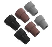 VICASKY 6pcs Non-Slip Crutch Tips Rubber Foot Pads Hole Replacement Cane Covers for Walking Sticks and Canes