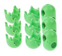 VICASKY 6pcs Outdoor Climbing Net Connectors Easy Install Plastic Cross Buckles for Climbing Ropes Vibrant Green for Enhanced Playgrounds