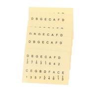 VICASKY 6pcs Paper Kalimba Scale Stickers Yellow Note Markers for Thumb Piano Beginners