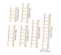 VICASKY 6Pcs Parrot Climbing Ladder Bird Ladder for Cage for Parakeets Birds Safe Natural Material Playground for Chewing Exploring