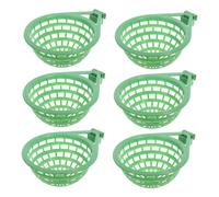 VICASKY 6Pcs Plastic Bird Nesting Bowls for Pigeons and Cockatiels Durable Hatching Tool Safe Comfortable Nesting Area for Bird Breeders and Enthusiasts Small