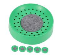 VICASKY 6pcs Plastic Bird Nesting Bowls with Mat Pigeon Breeding Hatching Bowls for Birds Quails and Doves Suitable for Home and Farm Use