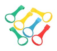 VICASKY 6pcs Playpen Plastic Pull up Rings for Indoor Playards Playpen Handles to Pull Helping Boy Girl and Toddlers Practice Walking and Standing Safely