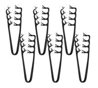 VICASKY 6pcs Professional Hair Comb for Men and Women with Wide Tooth Design, Portable Plastic Fluffy Texture Styling Tool for Bangs and Hair, for Office and Daily Use