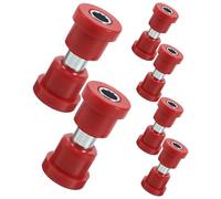 VICASKY 6pcs Red Leaf Spring Bushing Kit for Club Car Golf Cart Suspension Polyurethane Sleeve with Shock Absorption for Rear Leaf Spring Replacement and Enhanced Ride Comfort