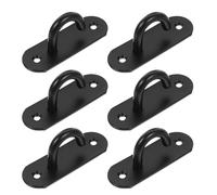 VICASKY 6pcs Resistance Band Wall Anchor Hooks 304 Stainless Steel Large Plate Black Wall-Mounted Exercise Anchor Strength Training Yoga Straps