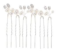 VICASKY 6pcs Rhinestone Pearl Hairpins for Wedding Elegant Bridal Headpiece Jewelry Delicate Hair Accessories for Bride Prom Beautiful Design for Parties