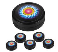 VICASKY 6pcs Roller Hockey Pucks Weather Resistant Sports Ice Hockey Balls for Indoor Outdoor Fun Lawn Garden Courts