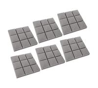 VICASKY 6pcs Self-Adhesive Sound Dampening Panels High-Density Flame-Retardant Acoustic Mat Mushroom-Shaped Rubber Cotton for Piano Room Recording Studio Home Theatre 30x30x5cm Grey