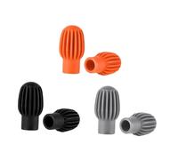 VICASKY 6pcs Silicone Drumstick Silent Cover Drum Silent Tips for Practice Drumstick Noise Reduction Covers Holes