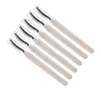 VICASKY 6pcs Silicone Eyelash Brushes with Cap Lash Wand Mascara Applicator for Makeup Eyelash Combing Tool for Natural Look Portable and Reusable
