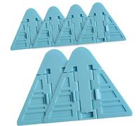 VICASKY 6pcs Sliding Glass Door Boy Girl Lock Window Safety Locks for Proofing Easy One-Handed Operation for Sliding Doors Windows Cabinets Blue