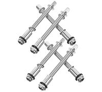 VICASKY 6pcs Snare Drum Screws 78mm Drum Tension Rods Replacement Hardware Kit with Rubber Washers